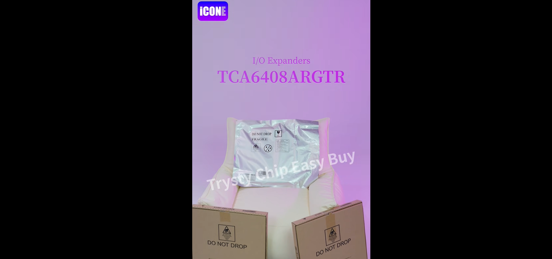 TCA6408ARGTR I/O Expanders, Unboxing of the electronic components. | ICONECIHP Website